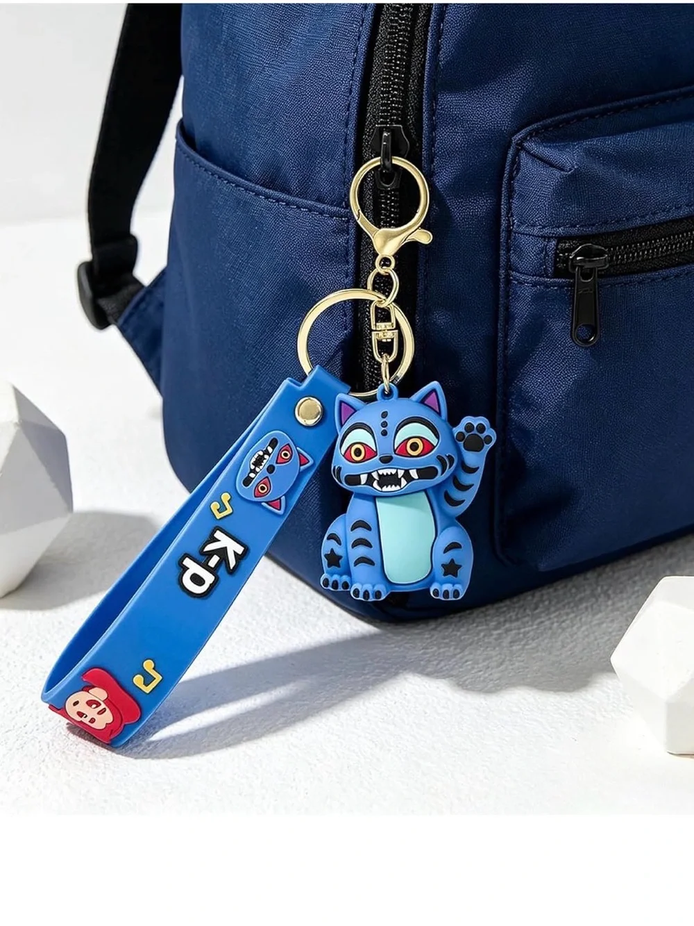 Demon Movie Hunters Cute Keychains, Mini Doll Figurine Collectibles Fun Keyring